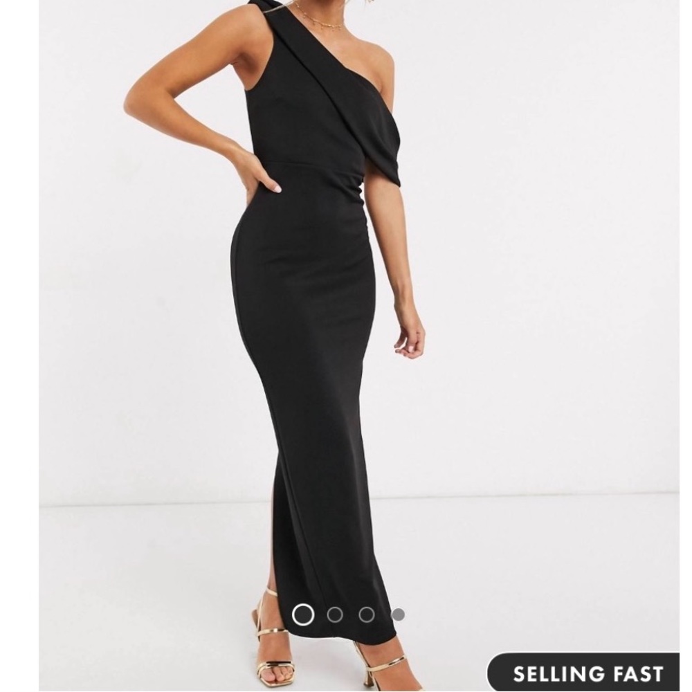 Black Off Shoulder Long Dress